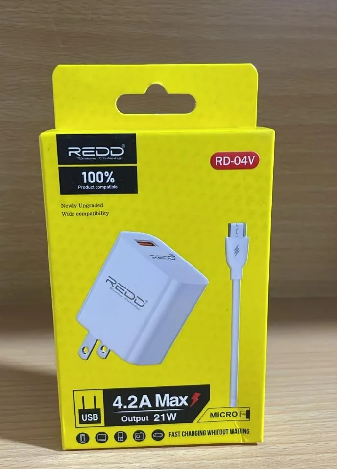 Cargador Redd RD-04V micro USB 21W