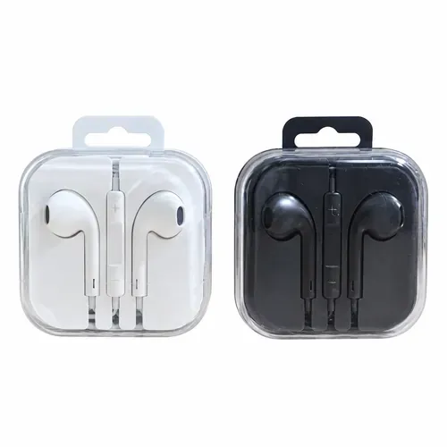 Audífonos con cable en estuche compacto