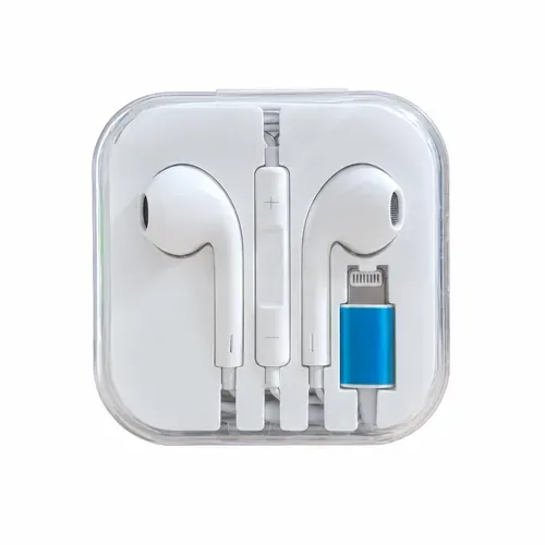 Audífonos con cable y conector tipo C en estuche