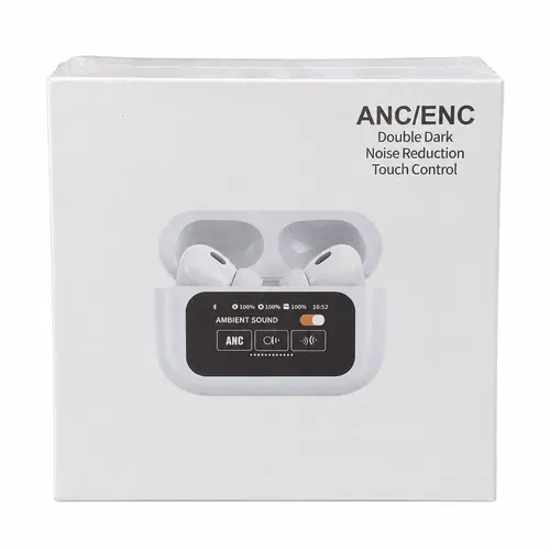 Audífonos inalámbricos ANC ENC con pantalla y control táctil
