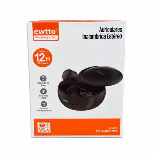 Audífonos inalámbricos Ewtto ET-A4071BW 12 horas