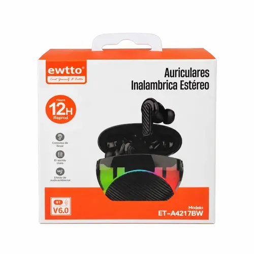 Audífonos inalámbricos Ewtto ET-A4217BW 12 horas
