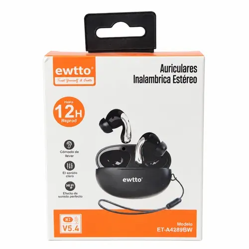 Audífonos inalámbricos Ewtto ET-A4289BW 12 horas