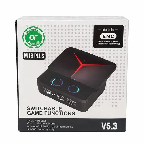 Audífonos inalámbricos M18 Plus Gaming ENC