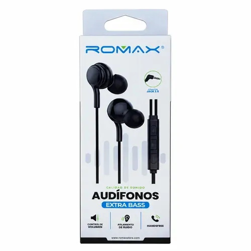Audífonos Romax Extra Bass tipo C