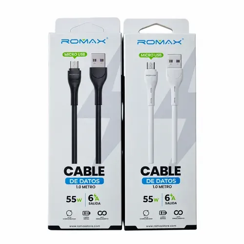 Cable Romax USB a tipo C 55W 1 metro